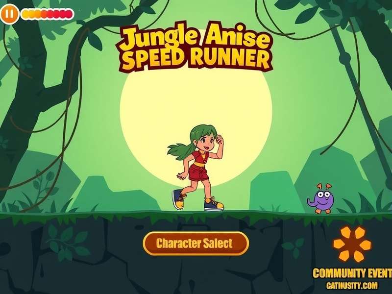 Jungle Anise Speed Runner character selection screen